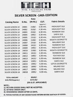 TFH Silver Screen 14th Edition Silk Saree Catalog Collection
