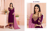 AASHIRWAD PRESENT ROSY GEORGETTE EMBROIDERY CHUDIDAR SALWAR KAMEEZ