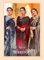 Saroj Sandalwood Vol-4 Imported Fabric Party Wear Saree Catalog
