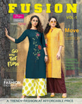 Diya Trends Fusion Vol-1 Kurti With Bottom Catalog Collection