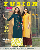 Diya Trends Fusion Vol-1 Kurti With Bottom Catalog Collection