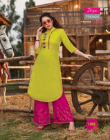 Diya Trends Fusion Vol-1 Kurti With Bottom Catalog Collection