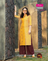 Diya Trends Fusion Vol-1 Kurti With Bottom Catalog Collection