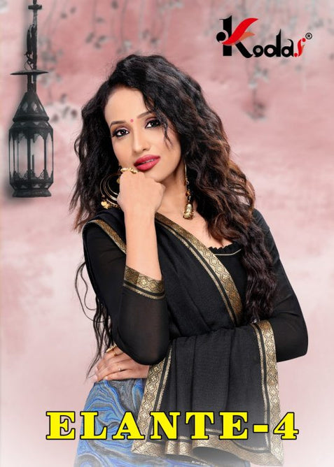 Kodas Elante Vol-4 Renial Printed Saree Catalog Collection