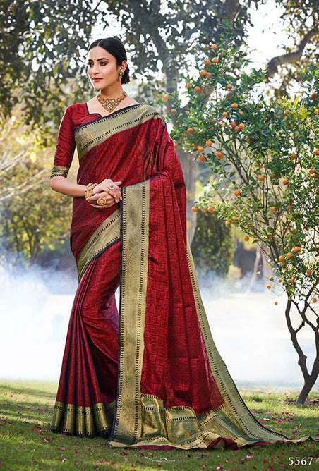 Shangrila Tulsi Pure Banarasi Jari Weaving Silk Saree Catalog Collection