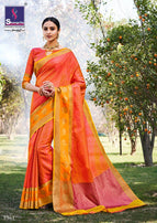 Shangrila Tulsi Pure Banarasi Jari Weaving Silk Saree Catalog Collection