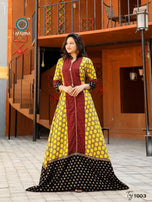 Aradhna Fashion The Taj Vol-3 Long Gown Type Rayon Kurti Catalog