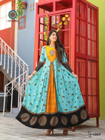 Aradhna Fashion The Taj Vol-3 Long Gown Type Rayon Kurti Catalog