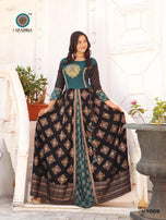 Aradhna Fashion The Taj Vol-3 Long Gown Type Rayon Kurti Catalog