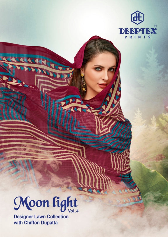 Deeptex Moonlight Vol-4 Designer Lawn Cotton Printed Dress Material Catalog