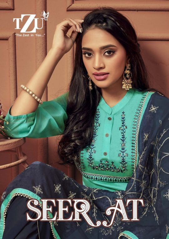 TZU LAUNCH SEERAT STRAIGHT CUT TOP BOTTOM WITH DUPATTA