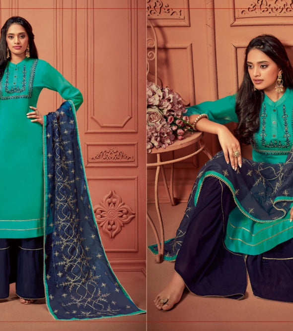 TZU LAUNCH SEERAT STRAIGHT CUT TOP BOTTOM WITH DUPATTA