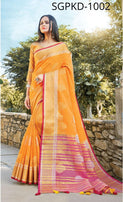Sangam Pankhudi Vol 2 Linen Cotton Saree