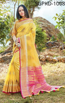 Sangam Pankhudi Vol 2 Linen Cotton Saree