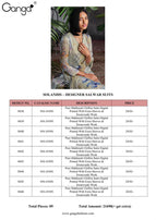 Ganga Launch Solandis Makhmali Chiffon Satin Summer Dress Materials Catalog Collection