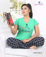 Kavyansika launching Kavyansika 448 Premium Hosiery Tshirt and Pyjama Set Catalog Collection