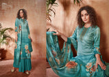 Sargam Launching  Olivia Satin Digital Print Swarovski Work Salwar Kameez