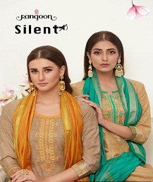 Rangoon Silent Soft Jacquard Silk Ready Made Suit Catalog Collection