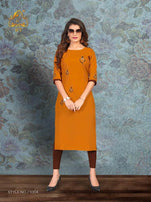Rt Dream Casual Wear Straight Cut Kurti Catalog Collection