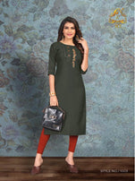 Rt Dream Casual Wear Straight Cut Kurti Catalog Collection