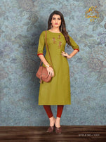 Rt Dream Casual Wear Straight Cut Kurti Catalog Collection