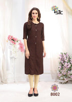 Stc Fantasy Lining Rayon Designer Kurtis Catalog Collection