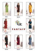 Stc Fantasy Lining Rayon Designer Kurtis Catalog Collection