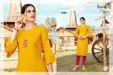 Kajri Touchwood-1 Rayon Exclusive Stiched Kurtis Catalog Collection