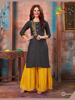 Valentine Rangoli-1 Kurti With Sharara Holi Festive Catalog Collection