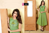 Fashion Talk Varaahi-5 Rayon Designer Kurtis Catalog Collection