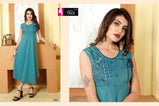 Fashion Talk Varaahi-5 Rayon Designer Kurtis Catalog Collection