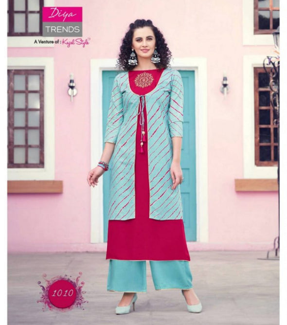 Diya Trends Scarlett Vol-1 Kurti With Shrugs Catalog Collection