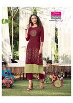 Diya Trends Scarlett Vol-1 Kurti With Shrugs Catalog Collection