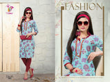 Tinkli Zalak Cotton Print Kurtis Catalog Collection