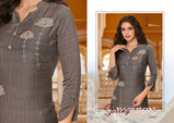 Eba Lifestyle Sofiya Cotton Embroidery Kurti Catalog Collection