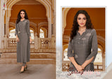 Eba Lifestyle Sofiya Cotton Embroidery Kurti Catalog Collection
