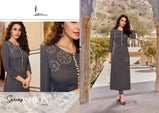 Eba Lifestyle Sofiya Cotton Embroidery Kurti Catalog Collection