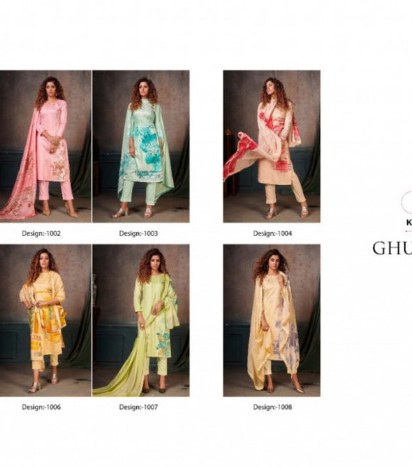 Kaara Suits Ghughat Jam Cotton Dress Material Catalog
