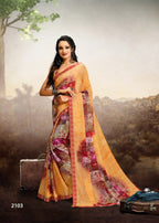 Kodas Trin Trin Chiffon Printed Saree Catalog
