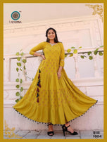 Aradhna Fashion Victoria Vol-1 Rayon Party Wear Kurti Catalog Collection