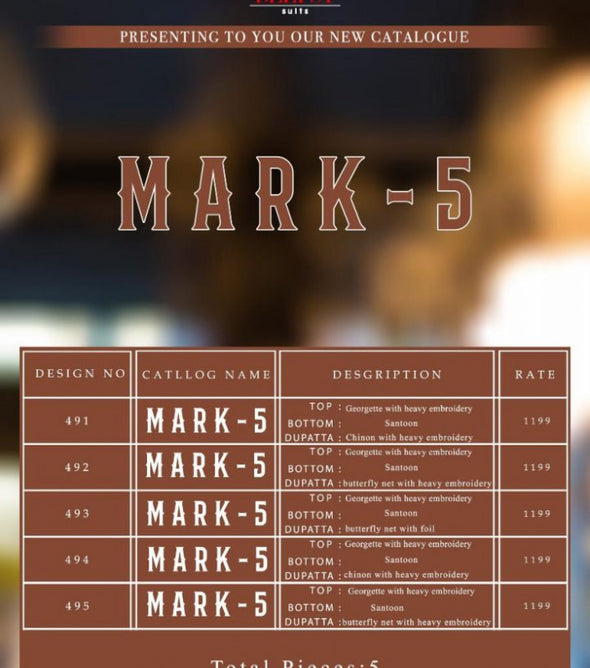 Deepsy Mark Vol-5 Georgette Pakistani Style Salwar Kameez Catalog