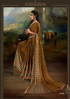 Kodas Twist of Fashion Black Rangoli Printed Saree Catalog