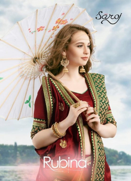 Saroj Rubina Vichitra Silk Saree Catalog Collection