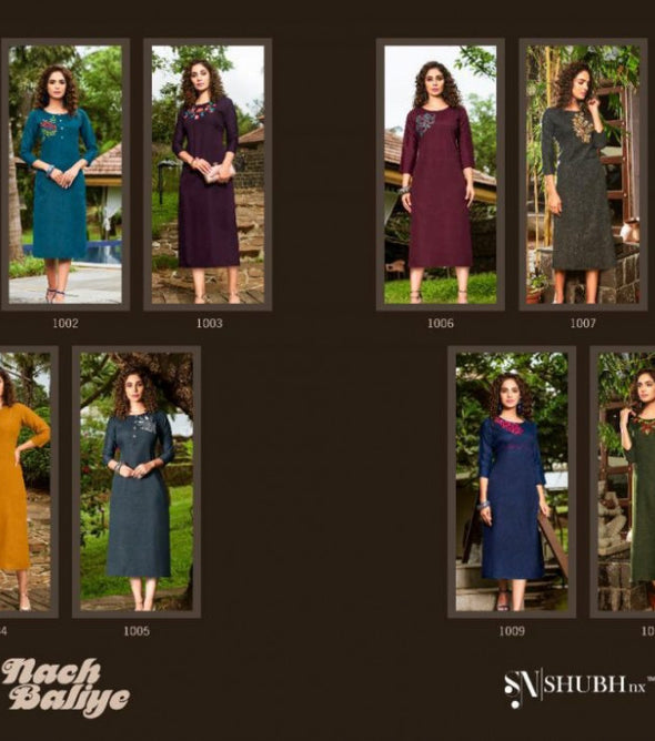 Shubh Nx Nach Baliye Two Ton Slub Kurti Catalog