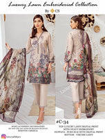 CS Luxury Embroidered Lawan Collection Vol-9 Pakistani Style Dress Material Catalog