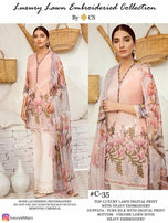 CS Luxury Embroidered Lawan Collection Vol-9 Pakistani Style Dress Material Catalog