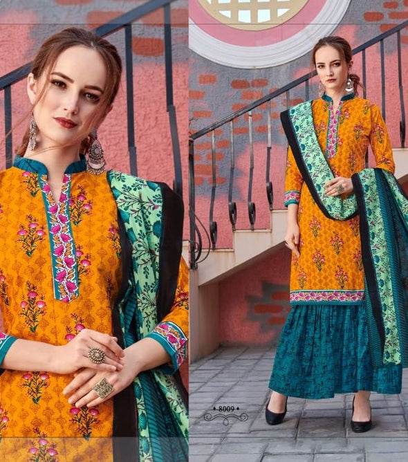 JT Alia Vol-8 Printed Cotton Dress Materail Catalog