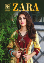 Kiana Zara Cotton and Rayon Fancy Kurti Catalog Collection