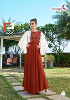 Koodee Hellaro Full Stich Gown Type Kurti Catalog