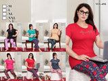 Kiay 694 Top And Bottom Cotton Night Pair Catalog Collection